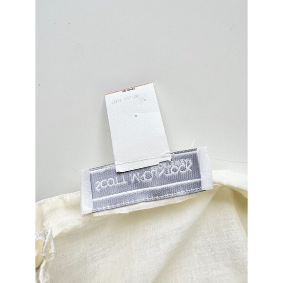 Vintage 80's SCOTT MCCLINTOCK Cream Cotton Lace Victorian Style Blouse, Size 6 - Picture 15 of 16